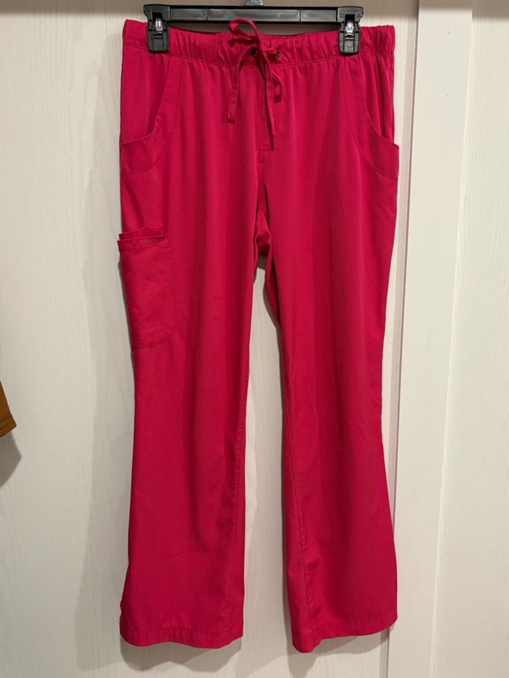 Healing Hands Hot Pink Drawstring Scrub Pants Medium Petite
